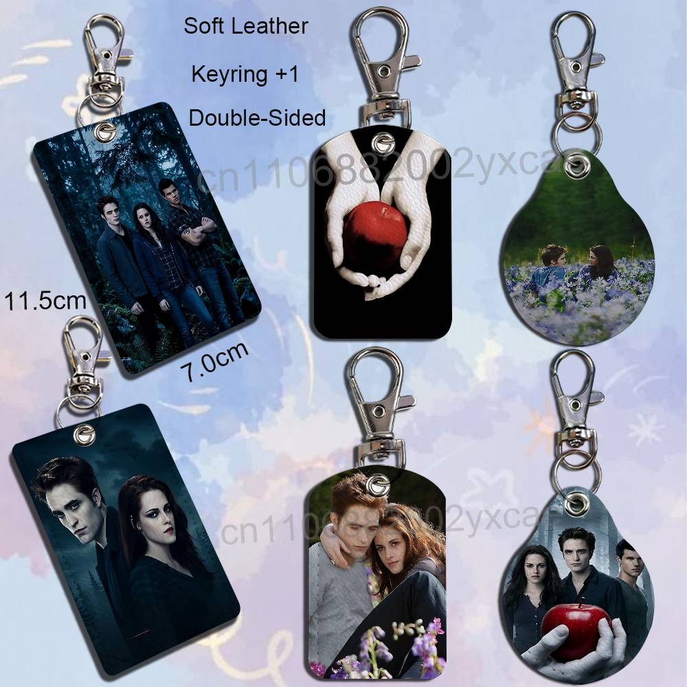 Lanyard Badge Holder - movie T-Twilight TV Series Leather Keychain