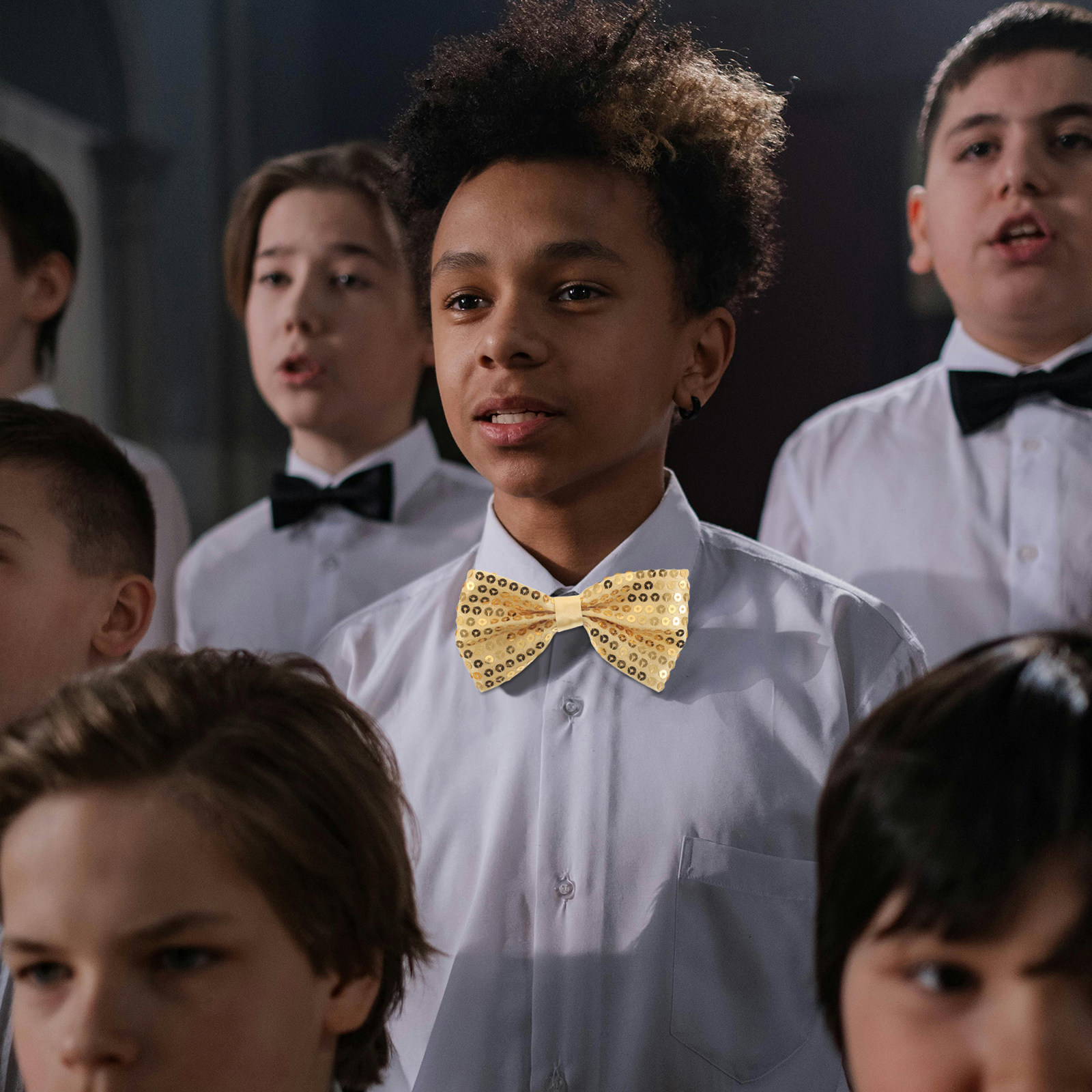 5Pcs Children's Sequin Bow Tie - Bow Tie Pre Tied review and price