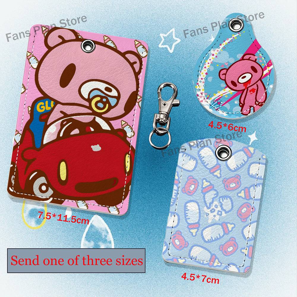 Cartoon G-Gloomy Bear Leather  - Lanyard Badge Holder review and price
