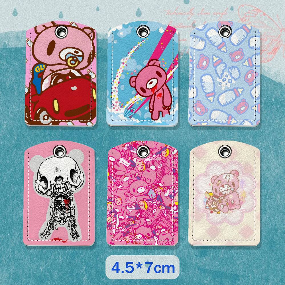 Cartoon G-Gloomy Bear Leather  - Lanyard Badge Holder review and price