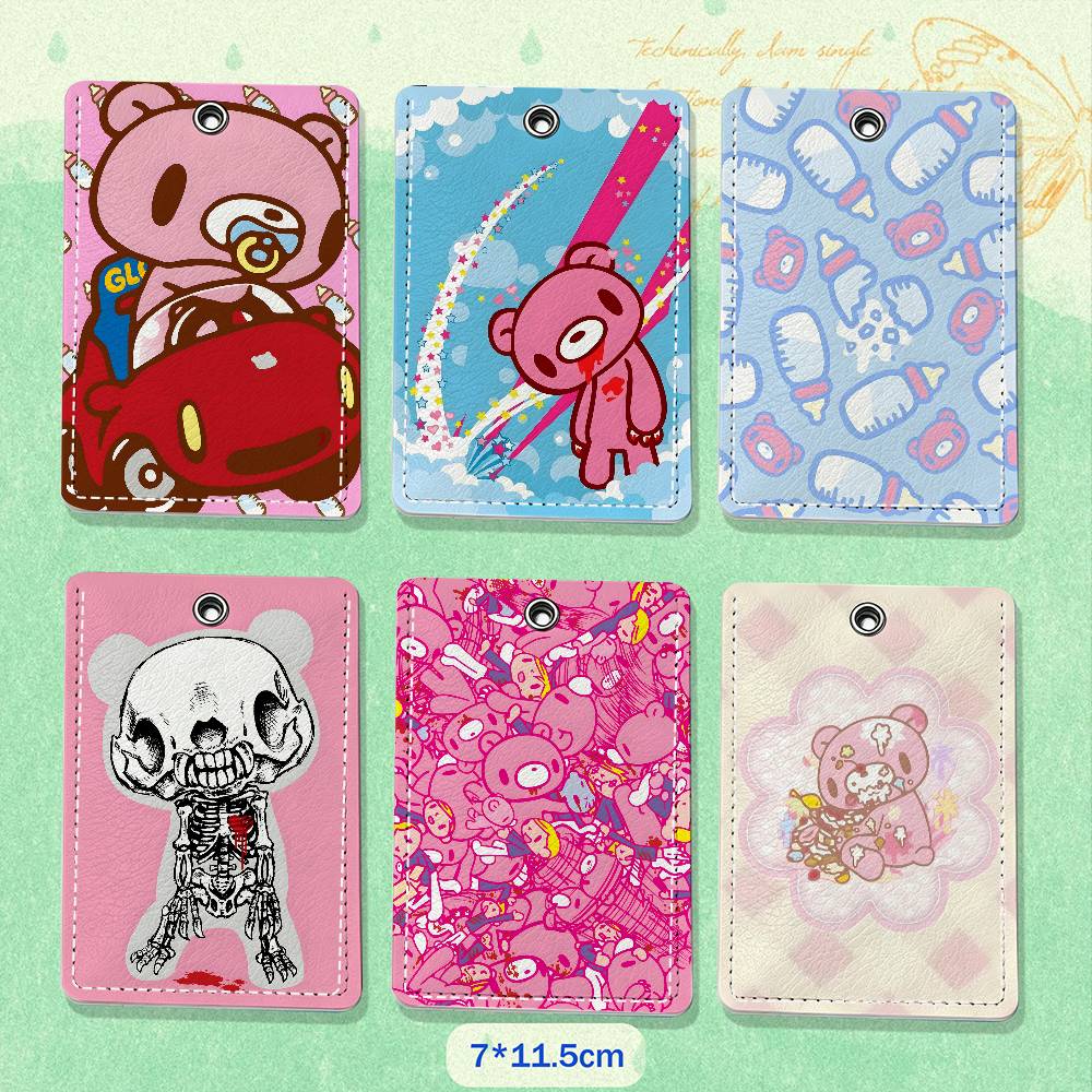 Cartoon G-Gloomy Bear Leather  - Lanyard Badge Holder review and price
