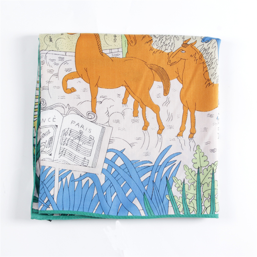 POBING Silk Cashmere Scarf Wom - Scarf Silk Square review and price
